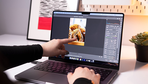 Two people filming a video with a smartphone on a tripod.